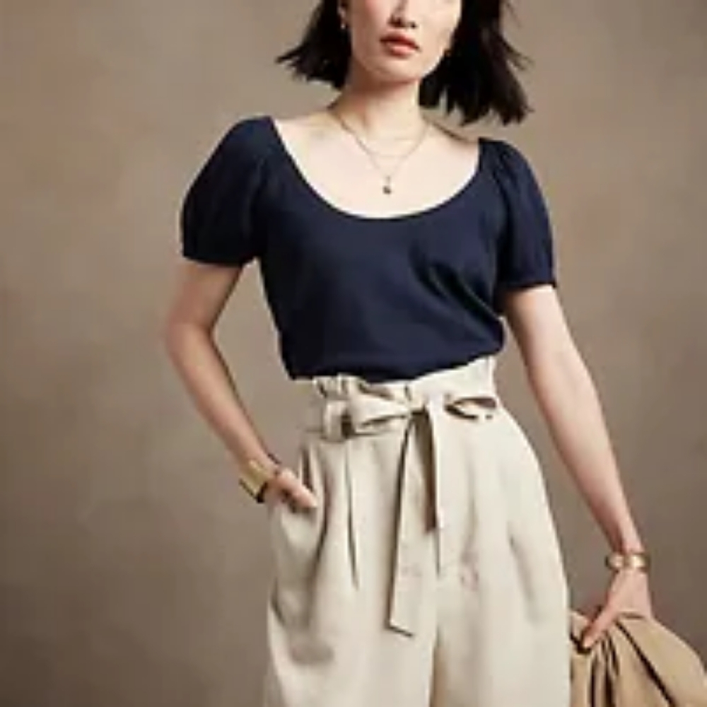 Banana Republic Slub Crop Top